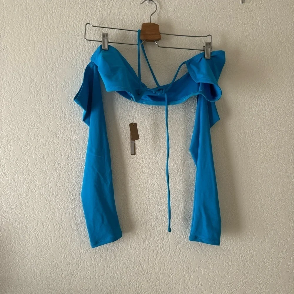 Skims Long Sleeve Bikini Top